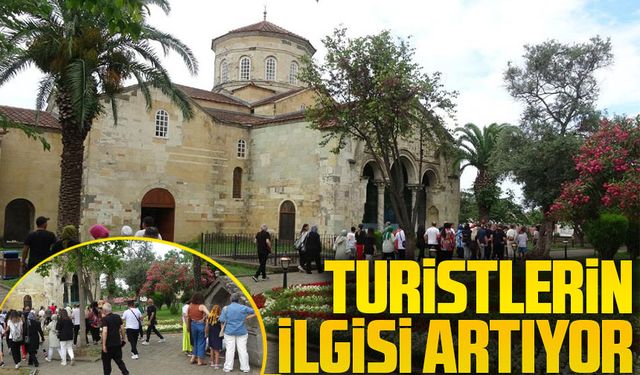 Trabzon Ayasofya Camii'ne Yerli ve Yabancı Turist İlgisi Artıyor