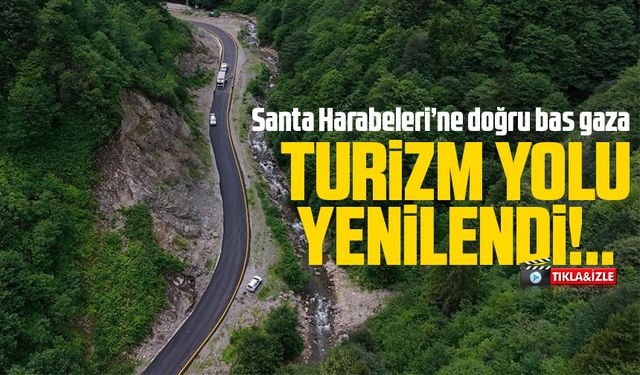 Trabzon'da Turizm Yolu Yenilendi! Santa Harabeleri’ne Konforlu Ulaşım