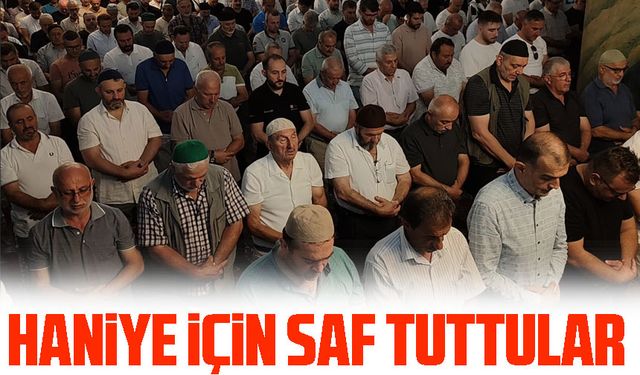 Hamas Siyasi Büro Başkanı Haniye'nin Anısına Trabzon Çarşı Camii'nde Gıyabi Cenaze Namazı Kılındı