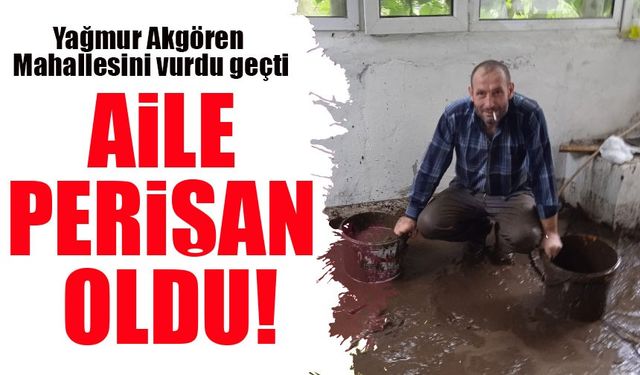 Akçaabat Akören Mahallesini Vuran Yağmur, Aksu Ailesini Perişan Etti: "Belediye Göreve!"