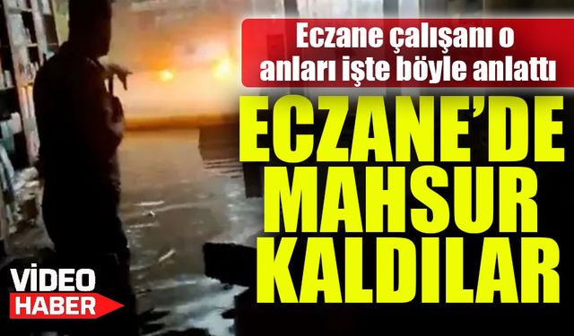 Trabzon’da Sağanak Sele Döndü: Eczane Sel Sularıyla Doldu