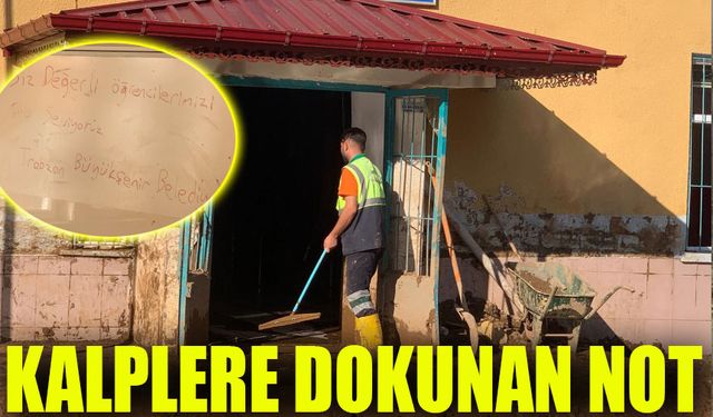 Büyükşehir’den Sel Sonrası Kalplere Dokunan Not