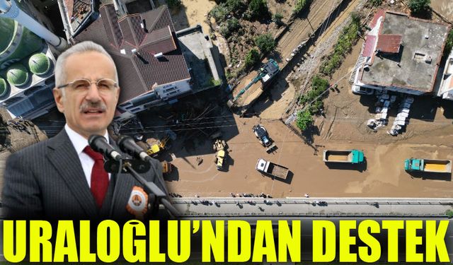 Trabzon'daki Sel Felaketi Sonrası Bakan Uraloğlu'ndan Geçmiş Olsun Mesajı