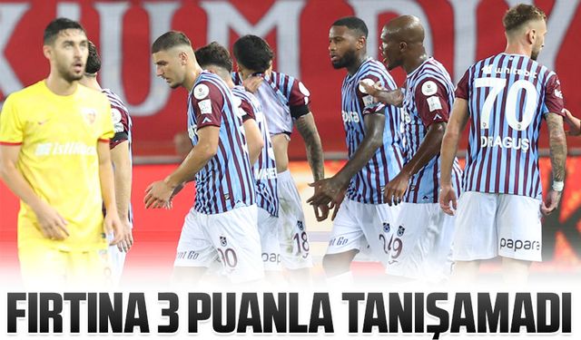 Trabzonspor, henüz galibiyetle tanışmadI