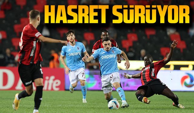 Trabzonspor'un Galibiyet Hasreti Sürüyor