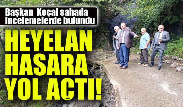 Vakfıkebir’de Heyelan Hasara Yol Açtı! Başkan Fuat Koçal Sahada İncelemelerde Bulundu