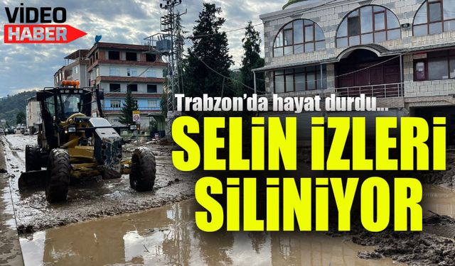 Trabzon'da Doğu İlçelerini Vuran Selin İzleri Siliniyor