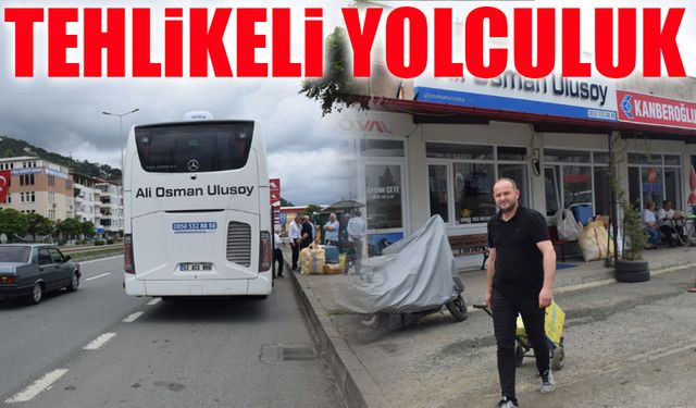 Çarşıbaşı’nda Otobüsler Terminale Giremiyor, Şoförler İsyanda! Tehlikeli Yolculuk Devam Ediyor