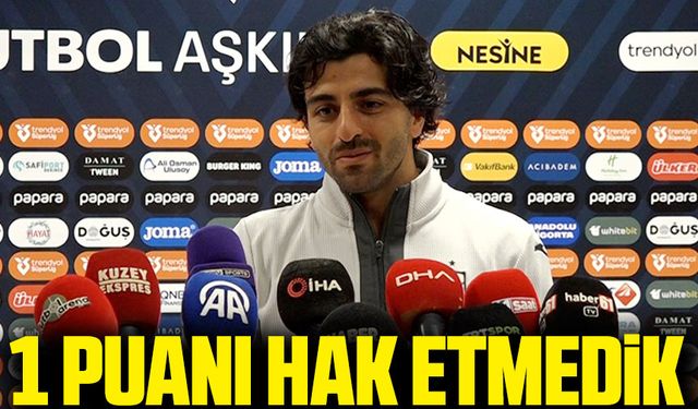 Umut Bozok: 1 puanı da hak etmedik