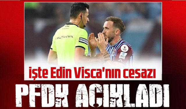 PFDK Edin Visca'nın Cezasını Belirledi