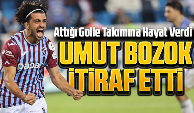 Umut Bozok'tan Samimi İtiraf! Bu Oyun Bizim İstediğimiz Trabzonspor Değil