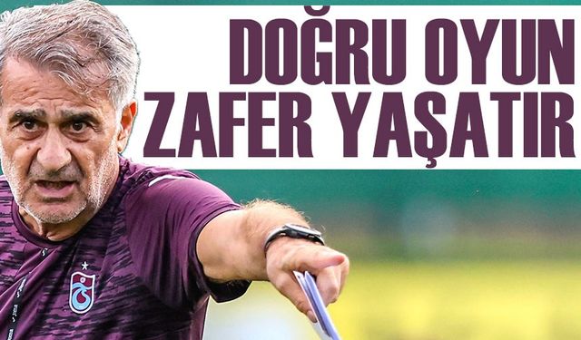 Şenol Güneş, Öğrencilerinden Trabzonspor Gibi Oynamalarını İstedi...