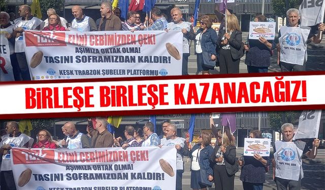 Kamu emekçileri ve asgari ücretliler, düşük ücret politikalarına karşı ayakta