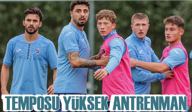 Trabzonspor U19 takımıyla bir antrenman maçı yaptı