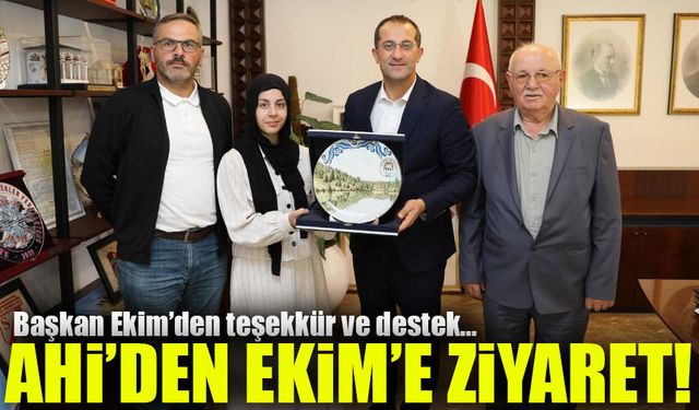 Yılın Ahisi ve Çırağı Başkan Ekim’i Ziyaret Etti;“Kültürümüzün Mirasını Yaşatmaya Devam Ediyoruz!”