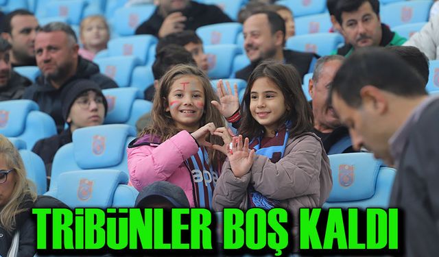 Trabzonspor - Başakşehir Maçında Tribünler Boş Kaldı