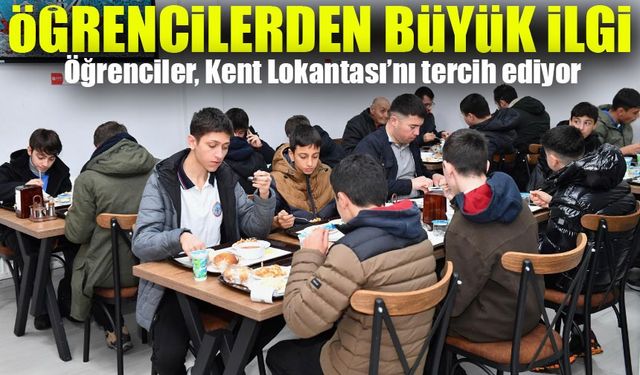 Ortahisar Belediyesi’nin Kent Lokantası Öğrencilerden Yoğun İlgi Görüyor