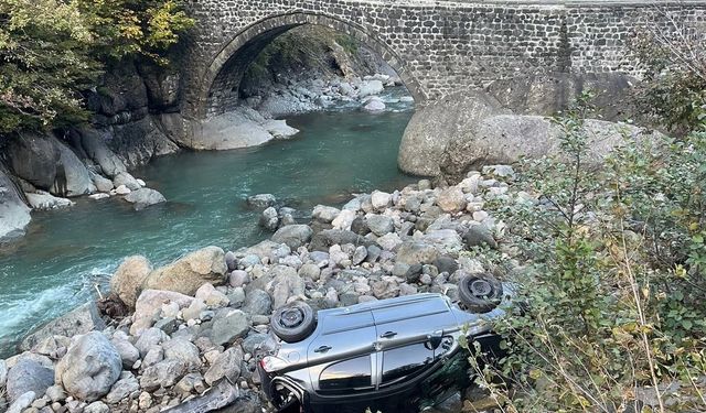 Artvin’de Korkutan Kaza: Polis Memuru Şarampole Yuvarlandı!