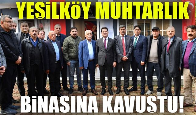 Yeşilköy Mahallesi Yeni Muhtarlık Binasına Kavuştu: "Trabzon'a İmzamızı Atacağız"