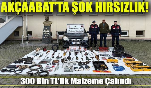 Akçaabat’ta Şok Hırsızlık! 300 Bin TL’lik Malzeme Çalındı, Failler Kısa Sürede Yakalandı