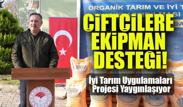 Trabzon’da İyi Tarım Uygulamaları ile Fındık Üreticilerine Gübre ve Ekipman Desteği