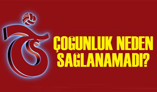 Trabzonspor Kulübü’nün Olağan Genel Kurulu’nda çoğunluk sağlanamadı