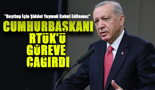 Erdoğan'dan Dizi Sektörüne Sert Uyarı!