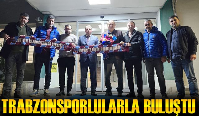 Trabzonspor'un eski başkanı Özak, Artvin'de Trabzonsporlularla buluştu