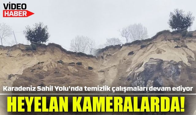 Toprak Kayması Kamerada: Karadeniz Sahil Yolu'nda Tehlike Büyüyor