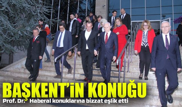 Prof. Dr. Haberal konuklarına bizzat eşlik etti: Sönmez ve Özcan Başkent’in Konuğu