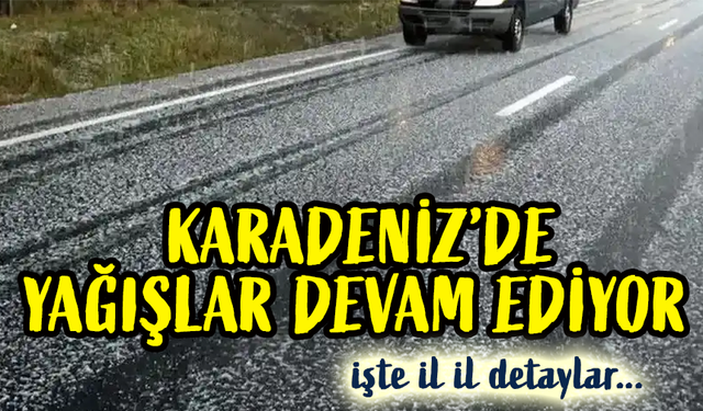 Karadeniz'deki Hava Durumu: Yağmur, Sağanak ve Çığ Uyarıları