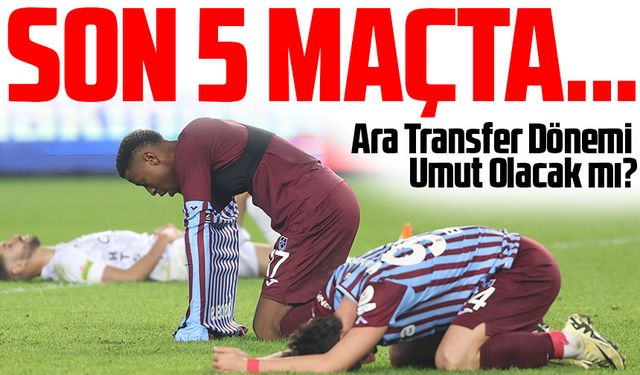 Trabzonspor’da Kötü Gidişat Devam Ediyor!