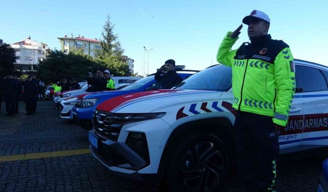 Giresun’da güvenlik güçleri için 65 yeni araç törenle teslim edildi