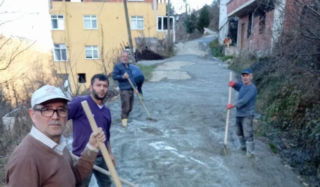 Giresun’da Örnek Dayanışma: Karakeş Köyü’nde Yol Yapım Çalışmaları Devam Ediyor