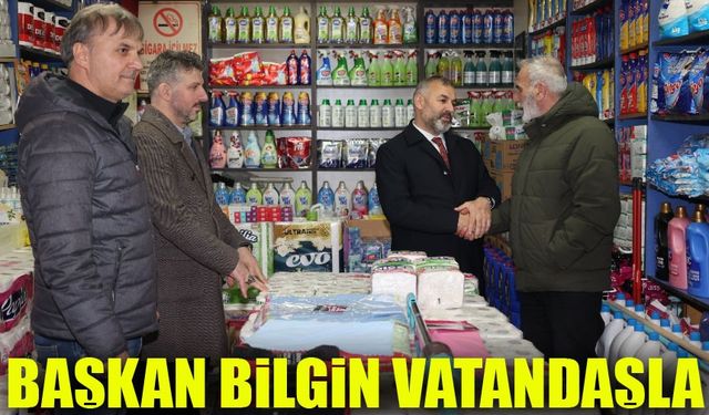 Arsin Belediye Başkanı Hamza Bilgin’den Esnaf ve Vatandaş Ziyareti