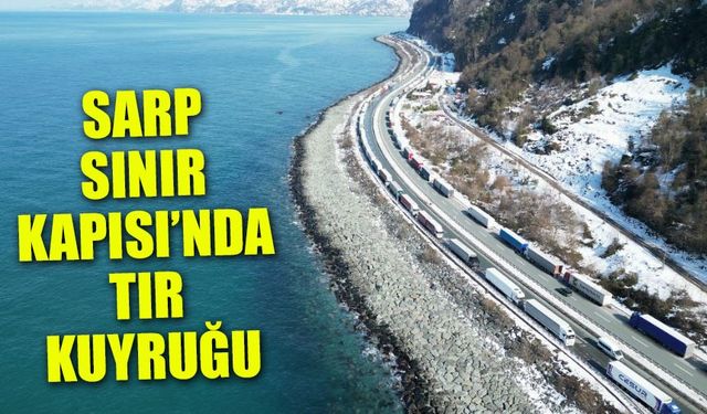 Sarp Sınır Kapısı’nda Kriz! Kilometrelerce Uzayan Tır Kuyrukları!