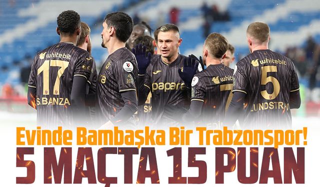 Trabzonspor İç Sahada Durdurulamıyor! Galibiyet Serisi 5 Maça Çıktı