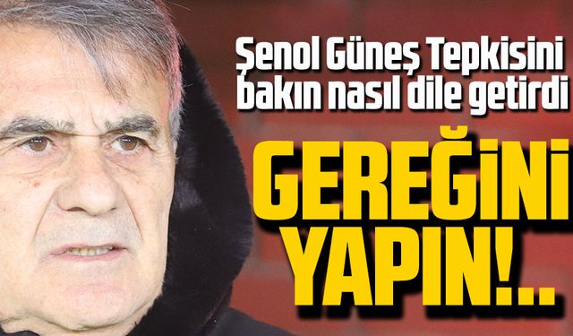 Trabzonspor Teknik Direktörü Şenol Güneş, hakem kararlarına nasıl tepki verdi?