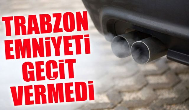 Trabzon’da Gürültü Kirliliğine Geçit Yok! Abarth Egzozlu Araç Trafikten Men Edildi