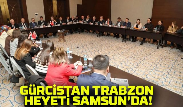 Gürcistan Trabzon Heyeti Samsun’da! İş Birliği ve Kardeş Şehir Projesi Masaya Yatırıldı