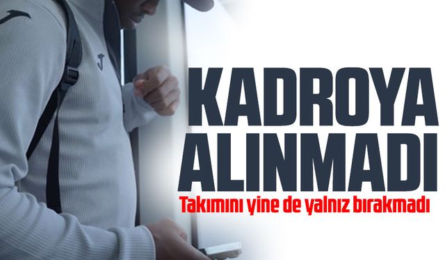 Trabzonspor'da Sakatlığına Rağmen Takımını Yalnız Bırakmadı!