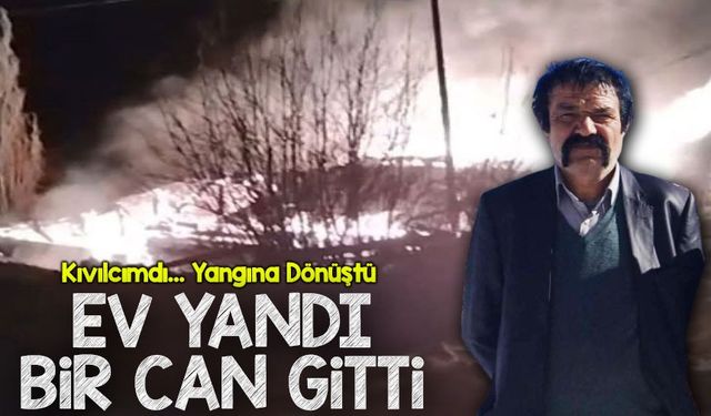 Bölgemiz de Gece Saatlerinde Yangın: Bir Kişi Öldü!