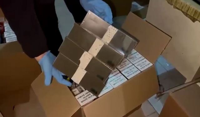 Samsun'da kaçak tütün operasyonu; 2 gözaltı