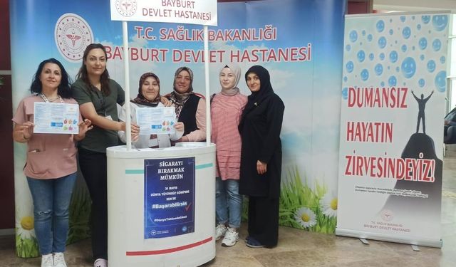 Bayburt’ta tütünün zararları anlatıldı