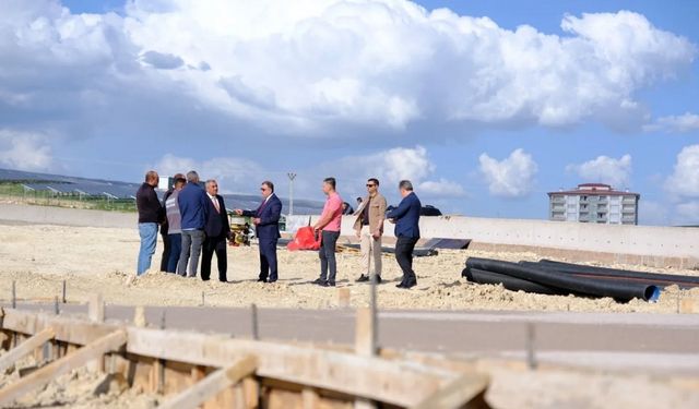 Vali Eldivan, Hayvan Bakım Evi inşaat sahasında incelemelerde bulundu