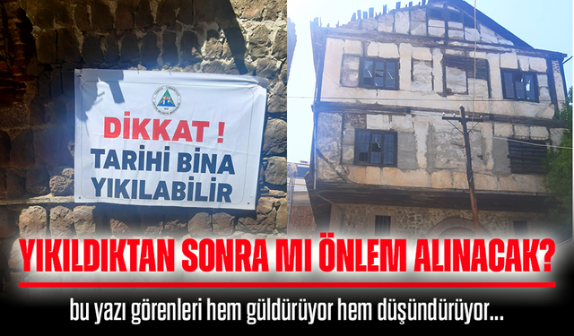 Tarihi Binada Tehlike Var Ama Önlem Yok!