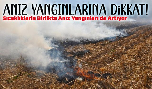 Anız Yangınlarına Dikkat! Küçük İhmaller Büyük Felaketlere Yol Açıyor