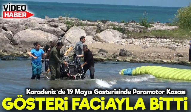 Giresun’da 19 Mayıs Gösterisinde Paramotor Kazası: 1 Yaralı