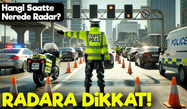 Trabzon’da Bugün Radar Yağmuru! Hangi Saatte Nerede Denetim Var?