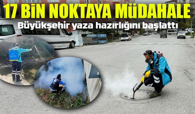 Trabzon’da Yaz Hazırlığı Başladı! Büyükşehir’den 17 Bin Noktaya Müdahale